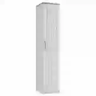 Oak Top Classic Single Wardrobe 1 Door Grey, Cream, White